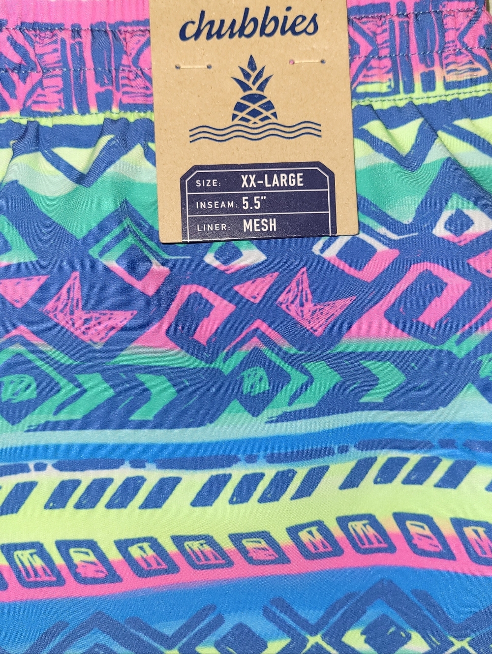NWT chubbies The Retronators 5.5" Classic Swim Trunk